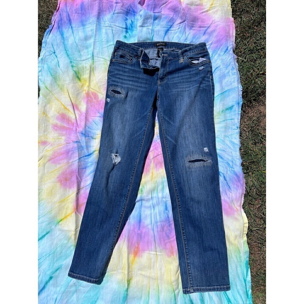 whitehouse BLACK MARKET straight crop Jeans sz 10 - Picture 3 of 6